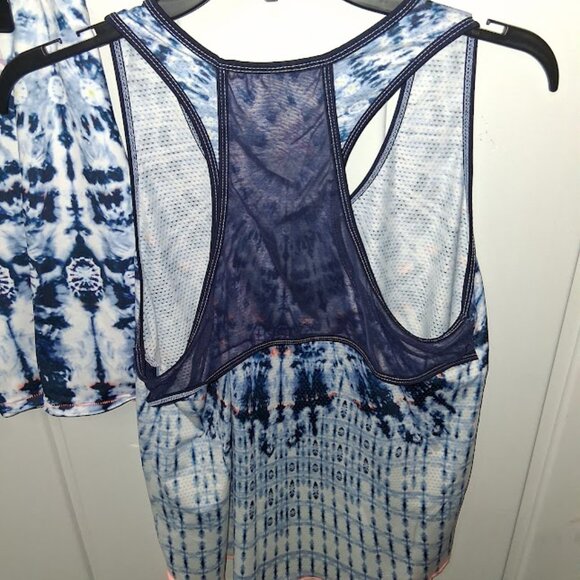 Lucky In Love Tie Dye Tennis/Pickleball Skort and Top Outfit Sz L - Picture 5 of 7